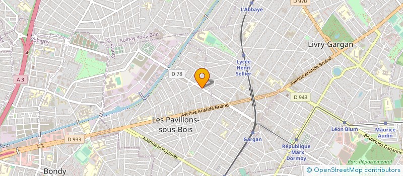 localisation de l'entreprise TAXIS DES CHAMPS ELYSEES à LES PAVILLONS-SOUS-BOIS