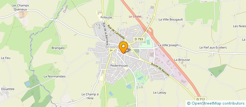 localisation de l'entreprise TAXIS DU CHATELIER  BROONS