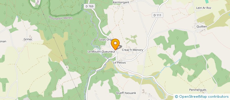 localisation de l'entreprise TAXIS DU CRAGOU  LE CLOITRE-SAINT-THEGONNEC