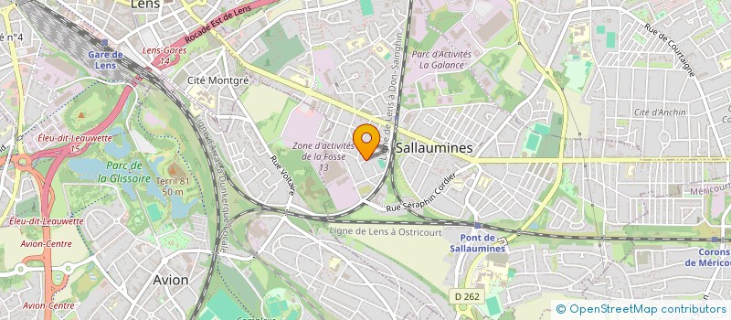 localisation de l'entreprise TAXIS DU LOUVRE LENS  SALLAUMINES