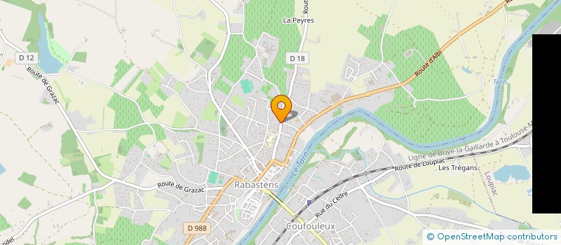 localisation de l'entreprise TAXIS ESCUDIE  RABASTENS