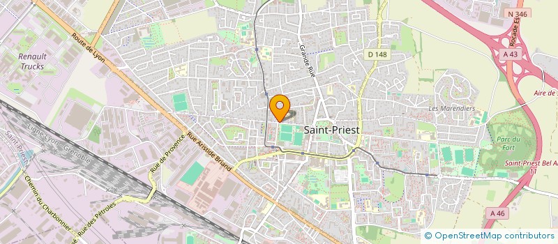 localisation de l'entreprise TAXIS EST LYONNAIS  SAINT-PRIEST