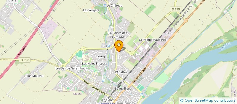 localisation de l'entreprise TAXIS ET AMBULANCES LEQUATRE SARL à BEAUGENCY