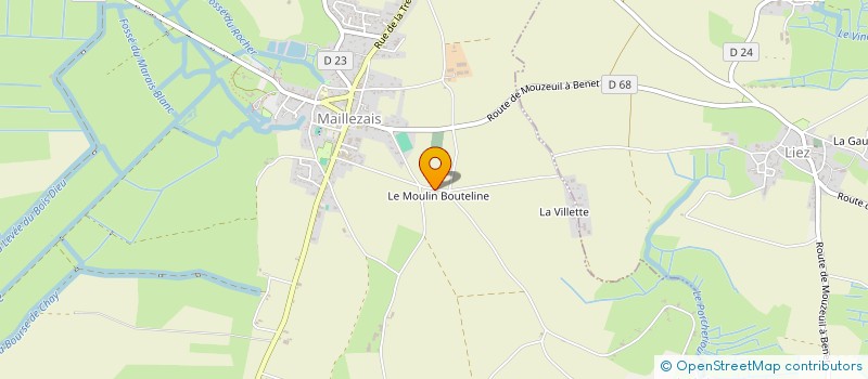 localisation de l'entreprise TAXIS ET TRANSPORTS DE L'ABBAYE à MAILLEZAIS