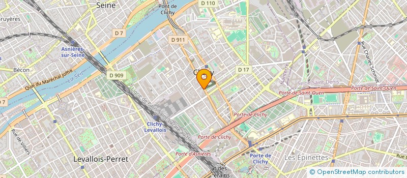 localisation de l'entreprise TAXIS FOR NET à CLICHY