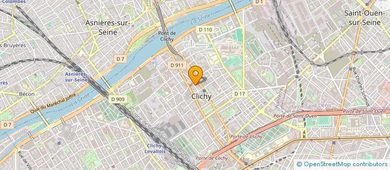 localisation de l'entreprise TAXIS GRANDE VITESSE à CLICHY