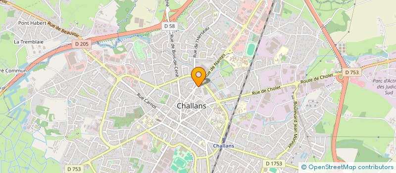 localisation de l'entreprise TAXIS JAVALOYES à CHALLANS