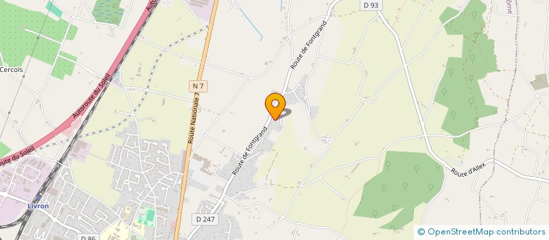 localisation de l'entreprise TAXIS JOCELYN SERRE  LIVRON-SUR-DROME