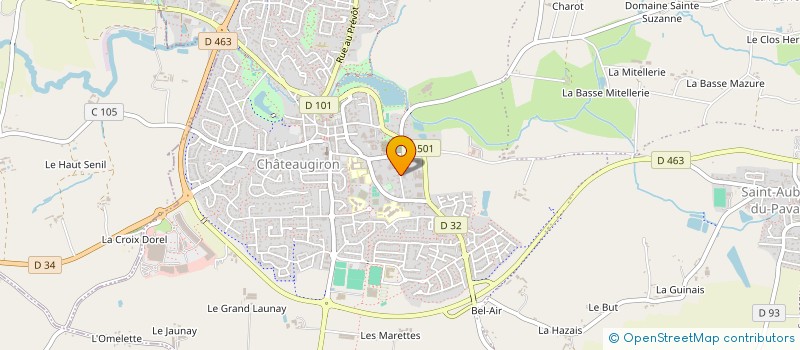 localisation de l'entreprise TAXIS LA CASTELGIRONNAISE  CHATEAUGIRON