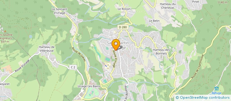 localisation de l'entreprise TAXIS LOISEL DE PERES EN FILS  SAINT-MARTIN-D'URIAGE