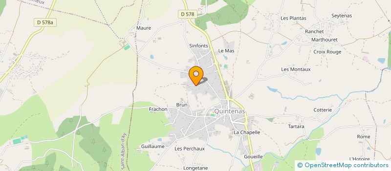 localisation de l'entreprise TAXIS LYNE à QUINTENAS