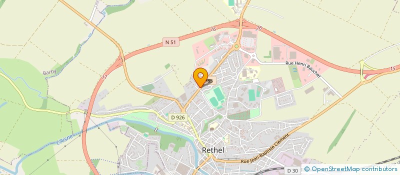 localisation de l'entreprise TAXIS MALHERBE à RETHEL