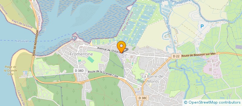 localisation de l'entreprise TAXIS MONTOIS à LA BARRE-DE-MONTS