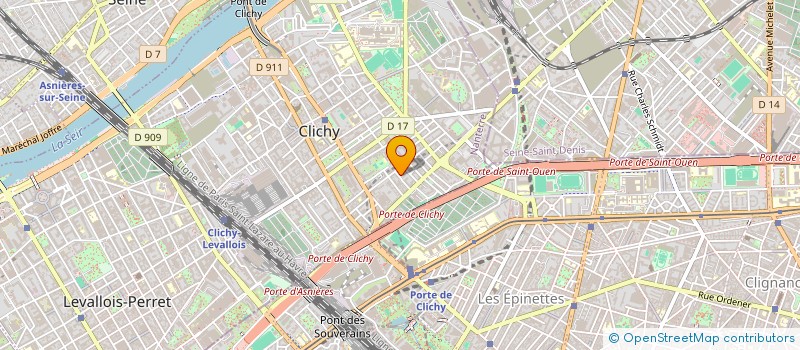 localisation de l'entreprise TAXIS NAVETTE à CLICHY