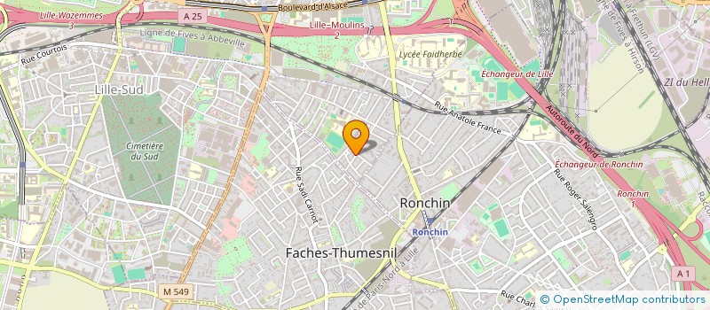 localisation de l'entreprise TAXIS NORD-SUD  LILLE