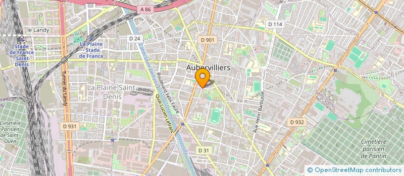 localisation de l'entreprise TAXIS PLUS à AUBERVILLIERS