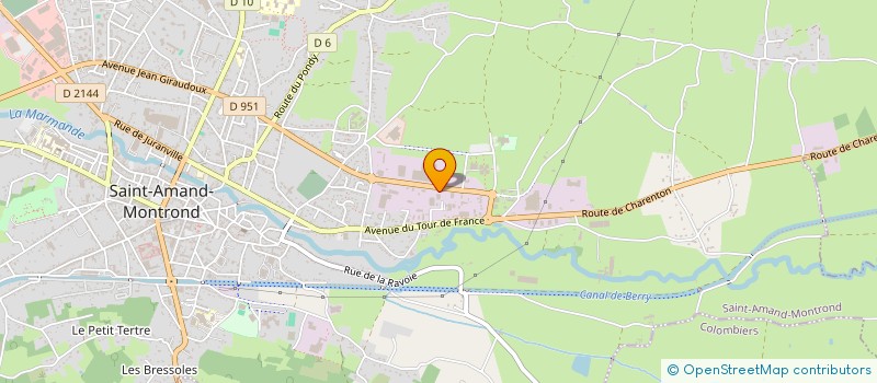 localisation de l'entreprise TAXIS PRINET  SAINT-AMAND-MONTROND