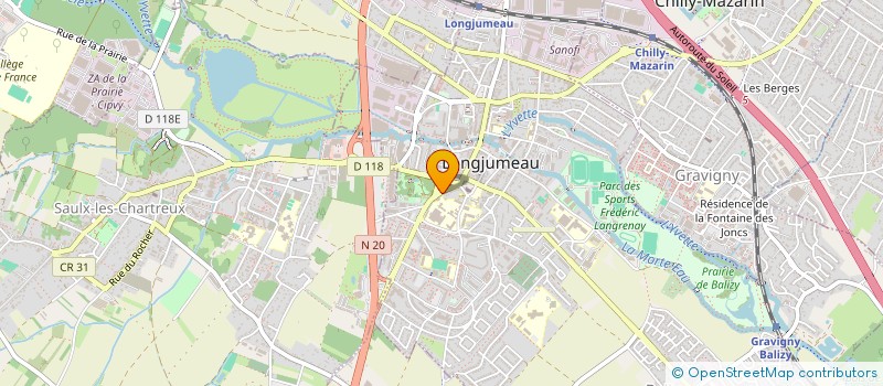 localisation de l'entreprise TAXIS REUNIS DE L ESSONNE à LONGJUMEAU
