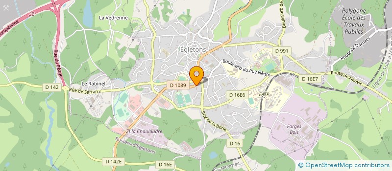 localisation de l'entreprise TAXIS SAINT PATRICK  EGLETONS