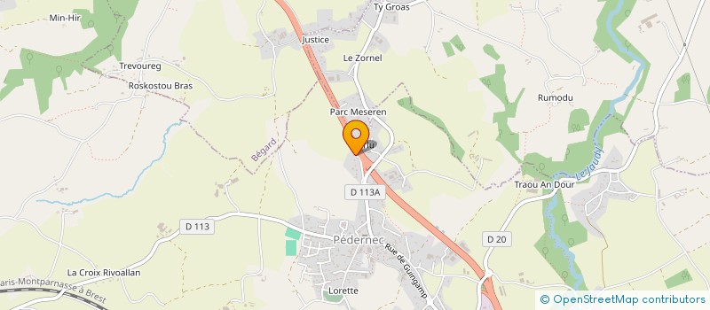 localisation de l'entreprise TAXIS THOMAS  PEDERNEC