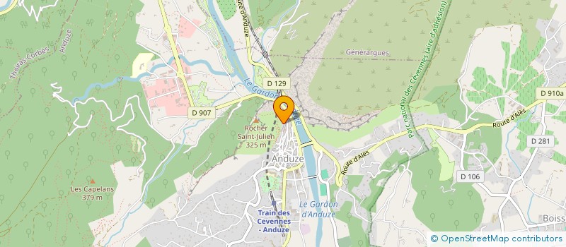 localisation de l'entreprise TAXIS TOM 30  ANDUZE