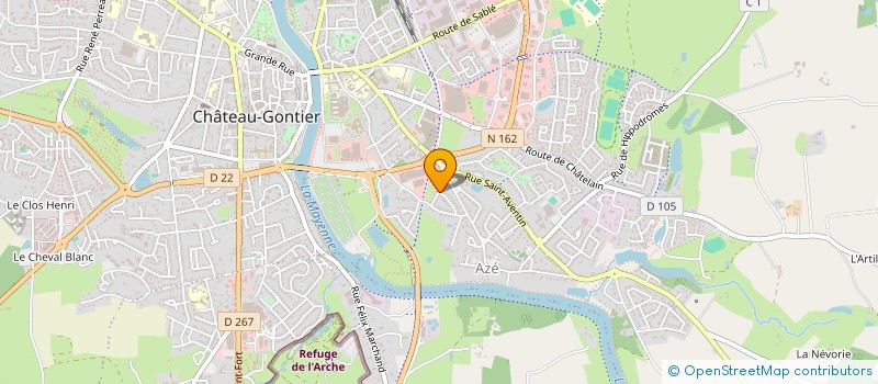 localisation de l'entreprise TAXIS TRITZ-ESNAULT à CHATEAU-GONTIER-SUR-MAYENNE