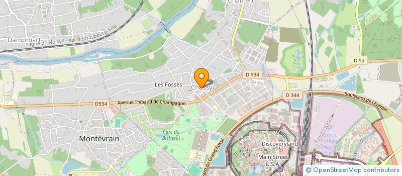 localisation de l'entreprise TAXIS VAL D EUROPE  CHESSY