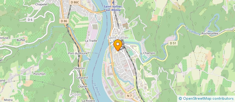 localisation de l'entreprise TAXIS VALLON à SAINT-VALLIER