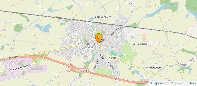 localisation de l'entreprise TAXIS VICOMTAIS  LA CHAIZE-LE-VICOMTE