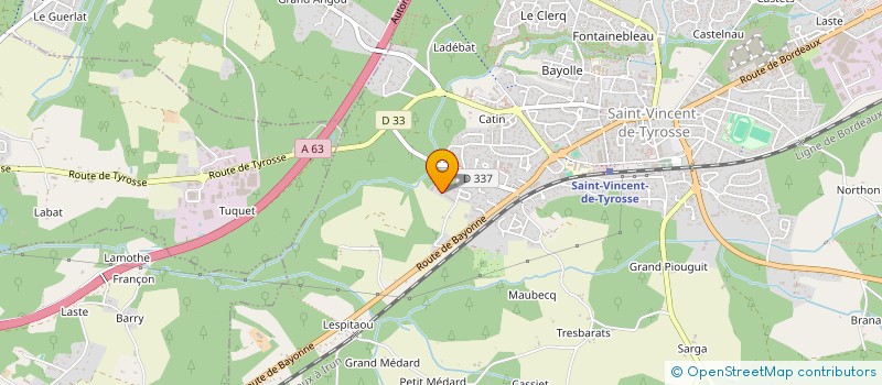 localisation de l'entreprise TAXISAIS  SAINT-VINCENT-DE-TYROSSE