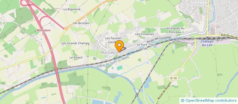 localisation de l'entreprise TAXISTEF S.A.S. à MONTVAL-SUR-LOIR