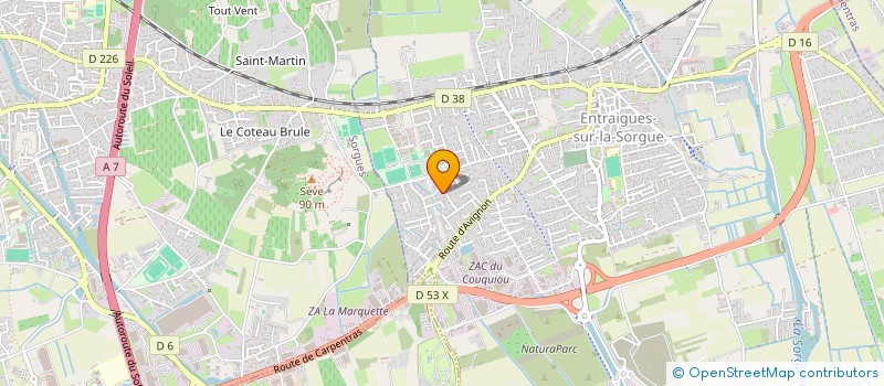 localisation de l'entreprise TAXISUR  ENTRAIGUES-SUR-LA-SORGUE