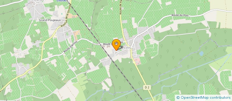 localisation de l'entreprise TAXISUR  ARCINS