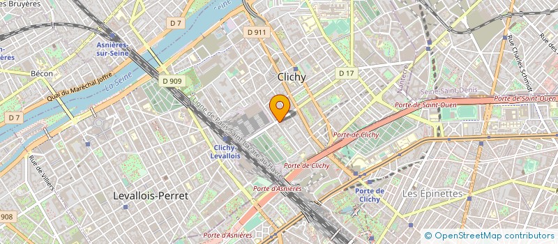 localisation de l'entreprise TAXITEL à CLICHY