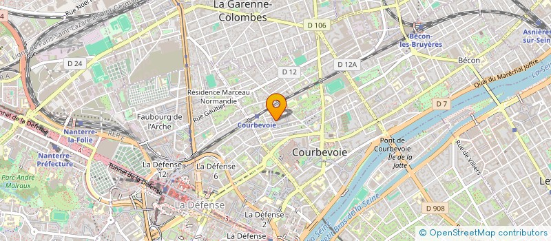 localisation de l'entreprise TAYAR à COURBEVOIE