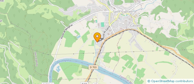 localisation de l'entreprise TAYLOR TAYLOR & TAYLOR.  SAINT-CYPRIEN
