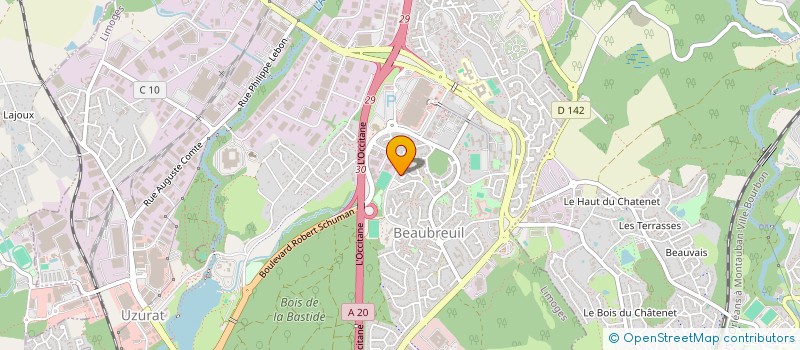 localisation de l'entreprise TAYON à LIMOGES