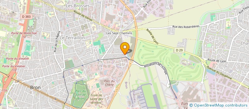 localisation de l'entreprise TAYRI  BRON