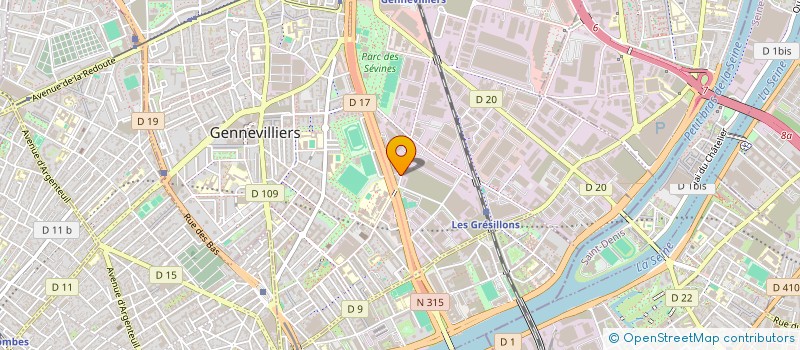 localisation de l'entreprise TAYS à GENNEVILLIERS