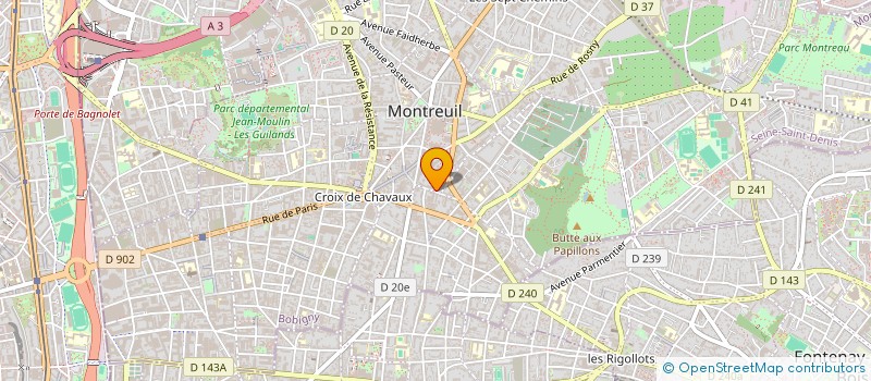 localisation de l'entreprise TAYSIIR CONFECTION à MONTREUIL