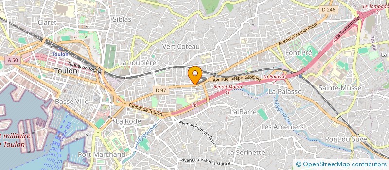 localisation de l'entreprise TAZ  TOULON