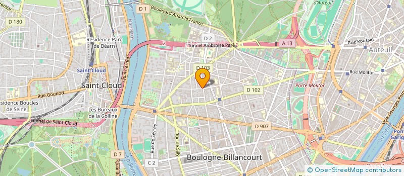 localisation de l'entreprise TAZ à BOULOGNE-BILLANCOURT