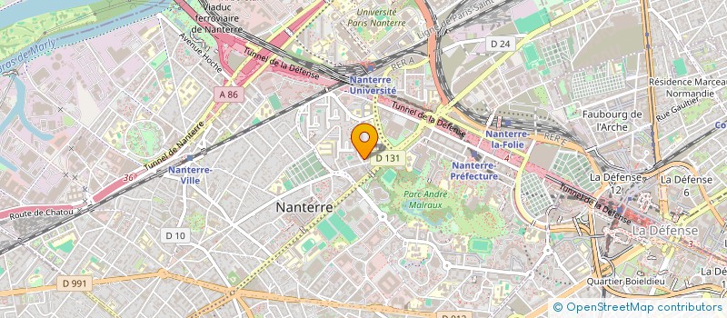 localisation de l'entreprise TAZ PROD  NANTERRE