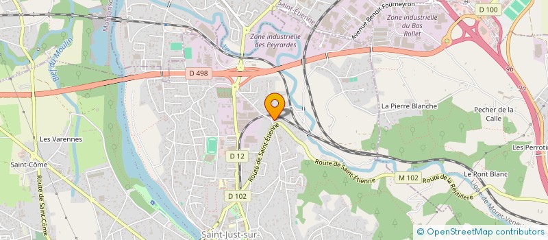 localisation de l'entreprise TAZE  SAINT-JUST-SAINT-RAMBERT