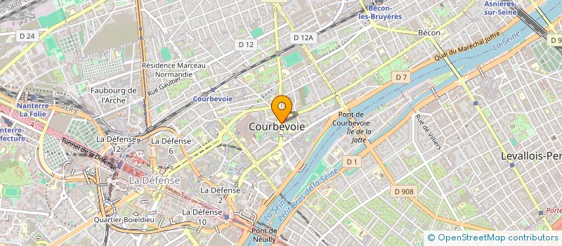 localisation de l'entreprise TAZMANY à COURBEVOIE