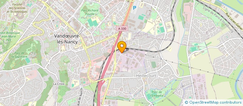 localisation de l'entreprise TB 54 à VANDŒUVRE-LES-NANCY