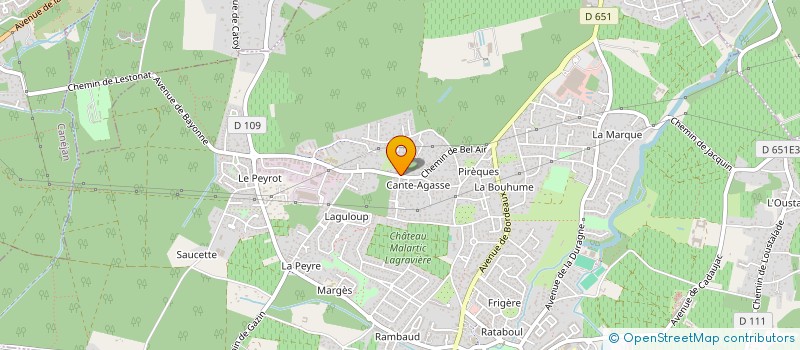 localisation de l'entreprise TB  LEOGNAN