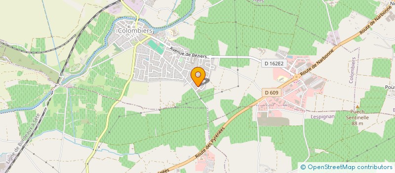 localisation de l'entreprise TB à COLOMBIERS