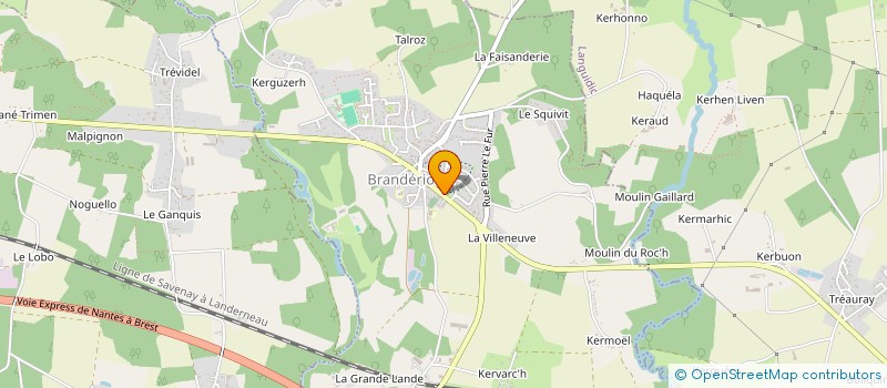 localisation de l'entreprise TB  BRANDERION