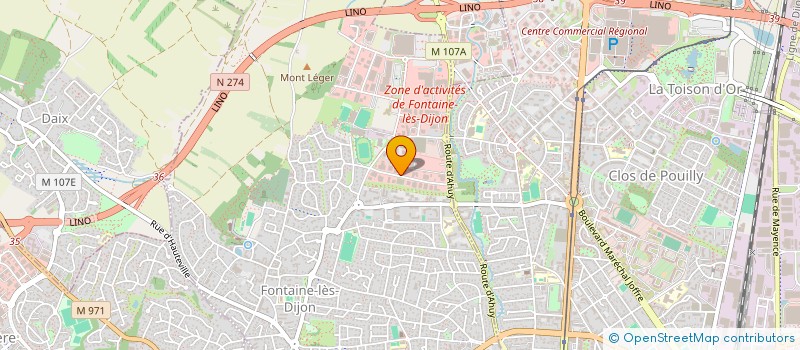 localisation de l'entreprise TB AUTO à FONTAINE-LES-DIJON
